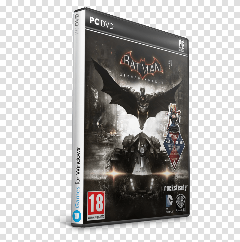 Batman Arkham Knight Caratula, Poster, Advertisement, Dvd, Disk Transparent Png