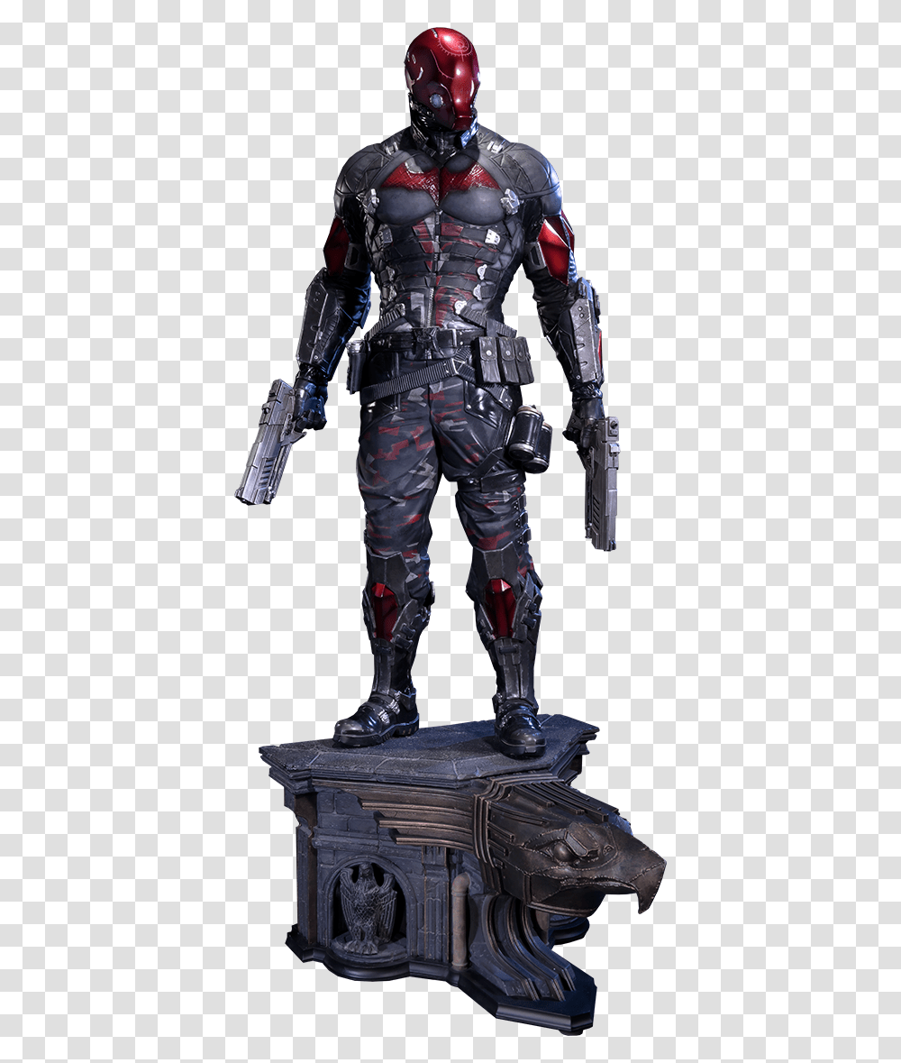 Batman Arkham Knight Red Hood Statue, Helmet, Apparel, Armor Transparent Png