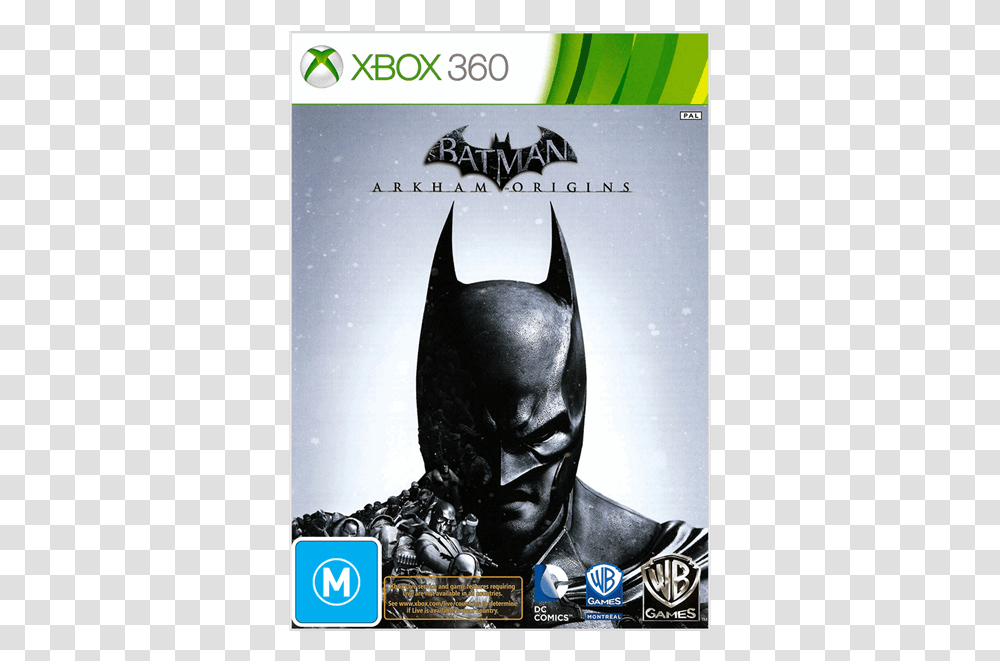 Batman Arkham Origins Xbox 360 Cover, Poster, Advertisement, Batman Logo Transparent Png