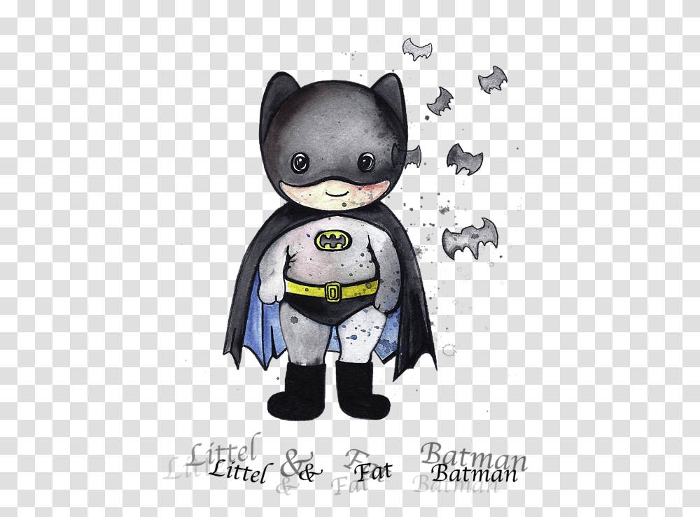 Batman Bats Little Fat Batman, Toy, Outdoors, Figurine, Snowman Transparent Png