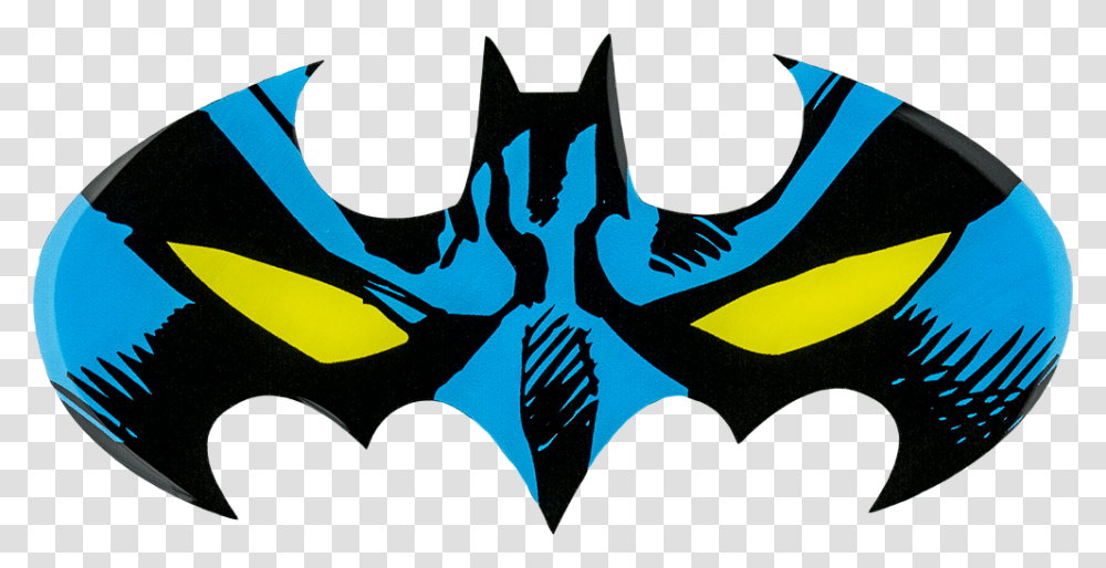 Batman Batwing Face Logo Lensed Emblem Batman Logo With Face, Fish, Animal, Sea Life, Angelfish Transparent Png