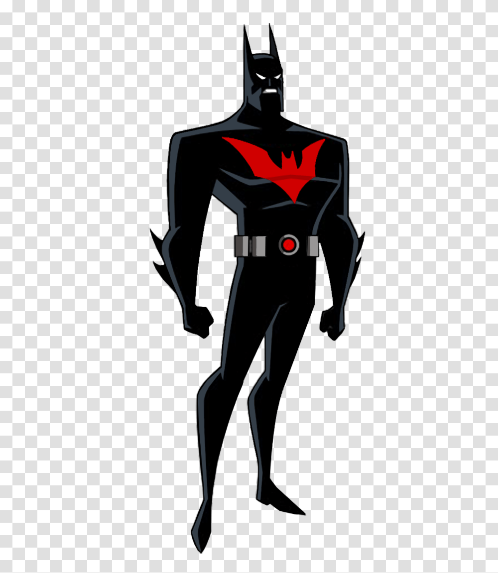 Batman Beyond Bruce Wayne, Silhouette, Latex Clothing, Ninja, Spandex Transparent Png