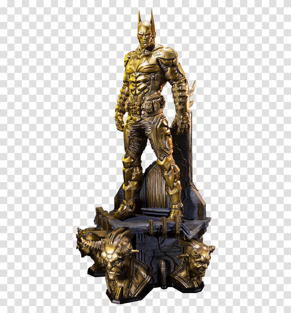 Batman Beyond Gold, Bronze, Person, Furniture, Figurine Transparent Png
