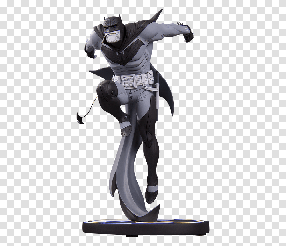 Batman Black And White Statue Sean Murphy, Person, Human, Robot, Costume Transparent Png
