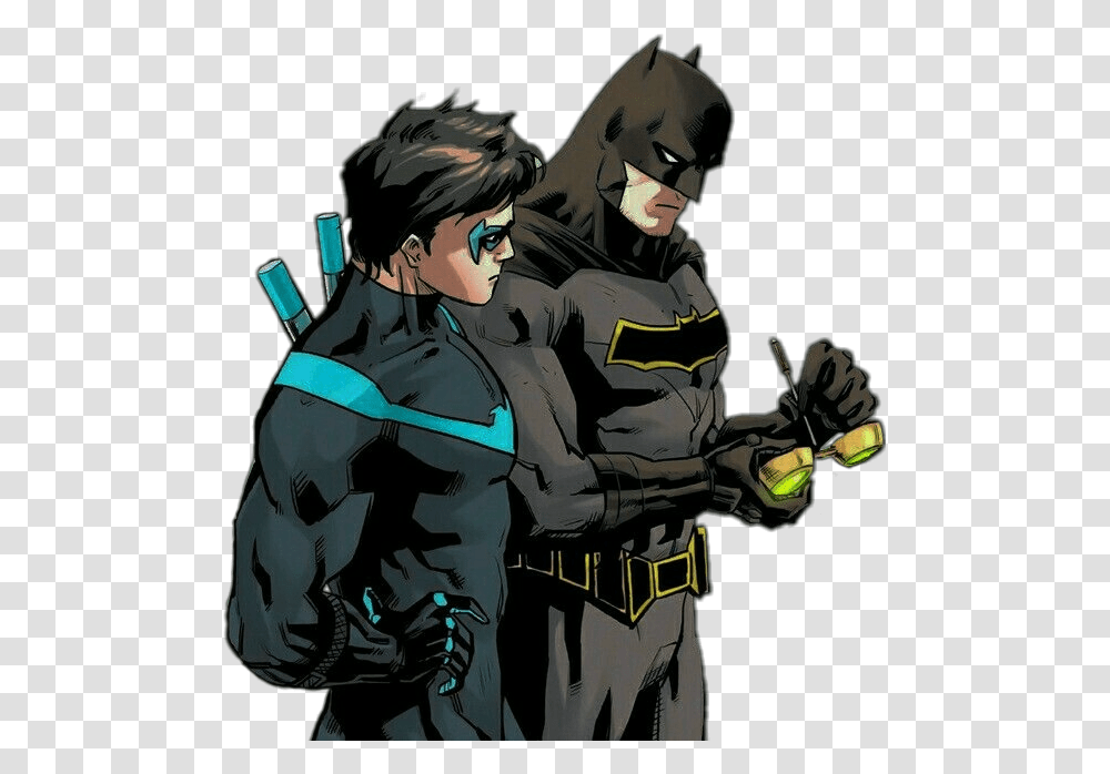 Batman Brucewayne Nightwing Dickgrayson Batfam Batman Gotham Knight, Person, Human Transparent Png