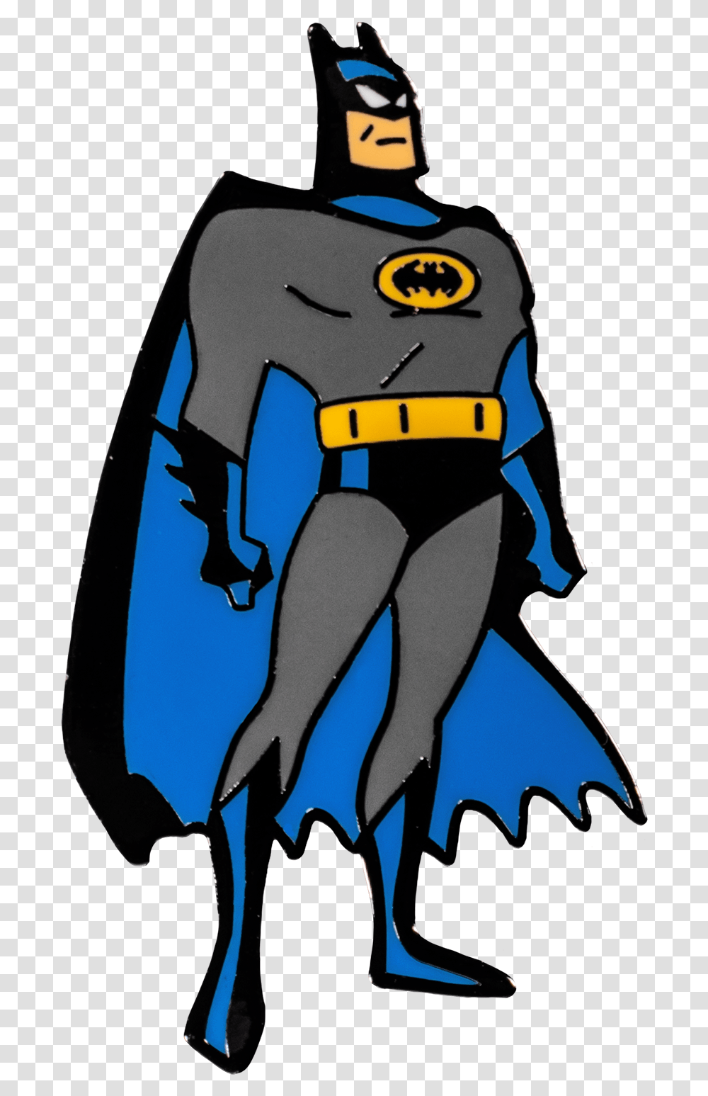 Batman Cartoon Standing, Animal, Mammal, Logo Transparent Png