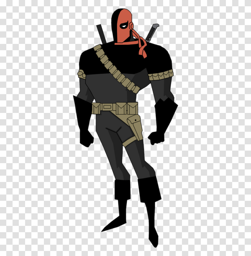 Batman Character Red Hood Image Batman The Animated Series Deathstroke, Person, Military Uniform, Officer, Soldier Transparent Png