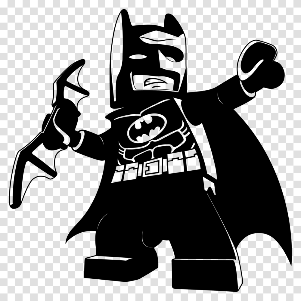 Batman Clipart Legoman Lego Batman Black And White, Gray, World Of Warcraft Transparent Png