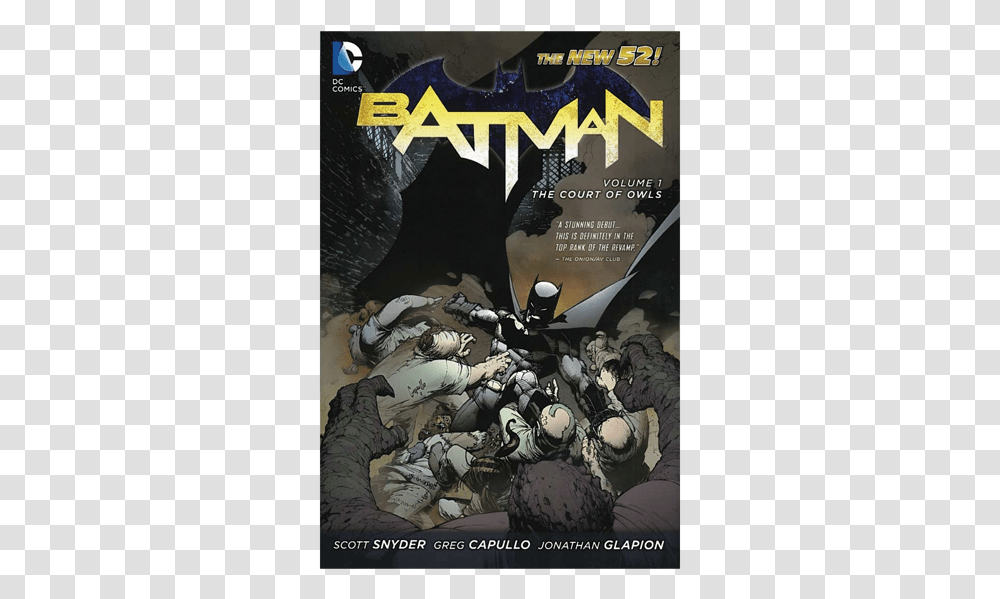 Batman Court Of Owls Cover, Poster, Advertisement, Person, Human Transparent Png