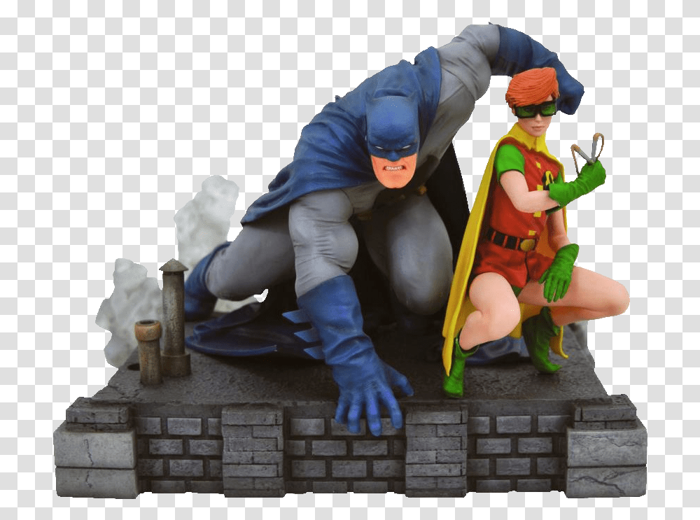 Batman Dark Knight Dark Knight Batman And Robin, Person, Figurine, People Transparent Png