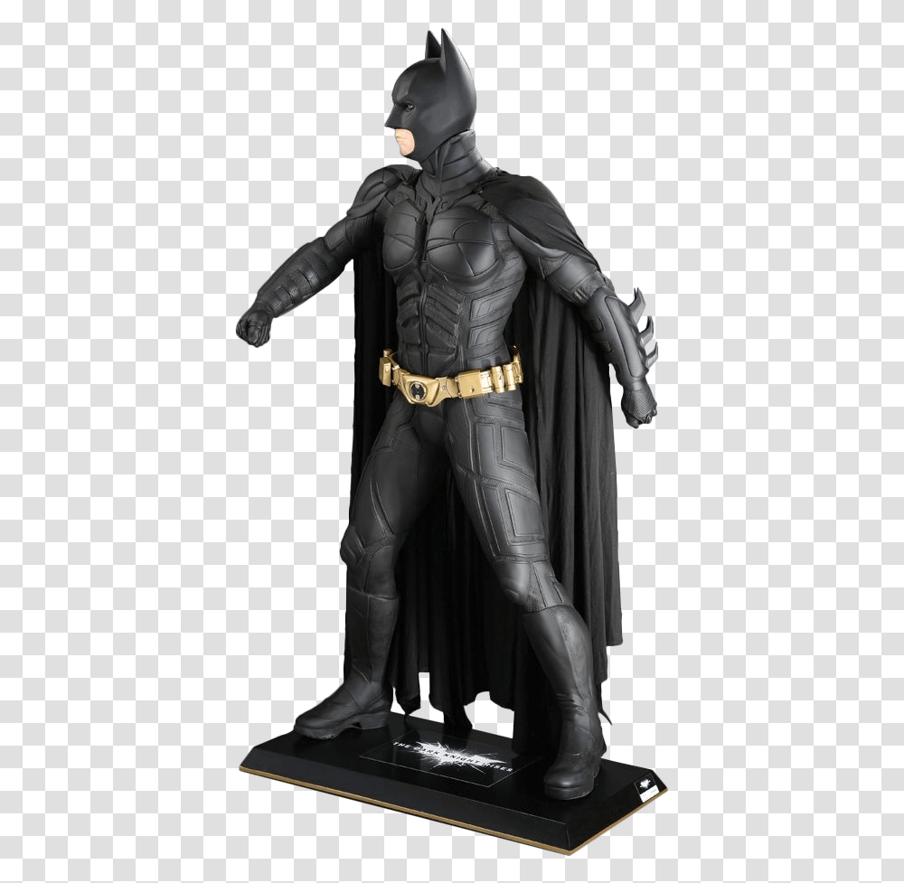 Batman Dark Knight Dark Knight Rises Batman Statue Life Size, Person, Human, Apparel Transparent Png