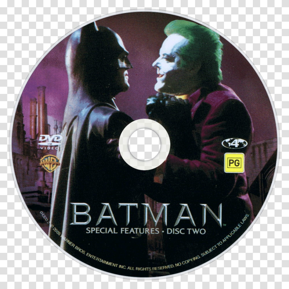 Batman Dvd Disc Image Batman 1989 Dvd Disc, Disk, Person, Human Transparent Png