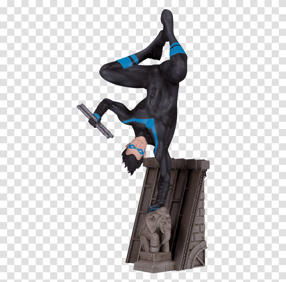 Batman Family Nightwing Multi Part Statue, Person, Ninja, Outdoors Transparent Png