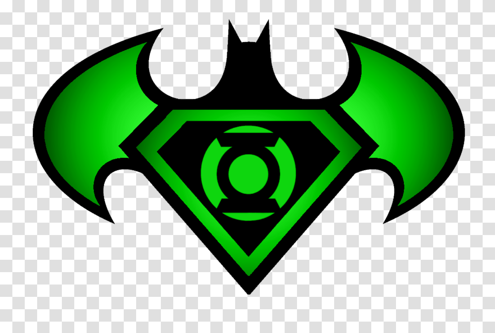 Batman Green Lantern Superman Superman Batman Green Lantern Logo, Trademark, Recycling Symbol, Emblem Transparent Png