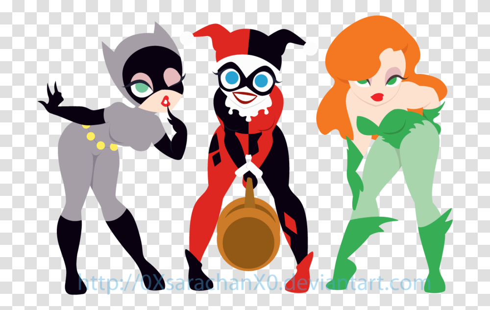 Batman Harley Quinn And Poison Ivy Image Poison Ivy, Person, Poster, Advertisement, Performer Transparent Png