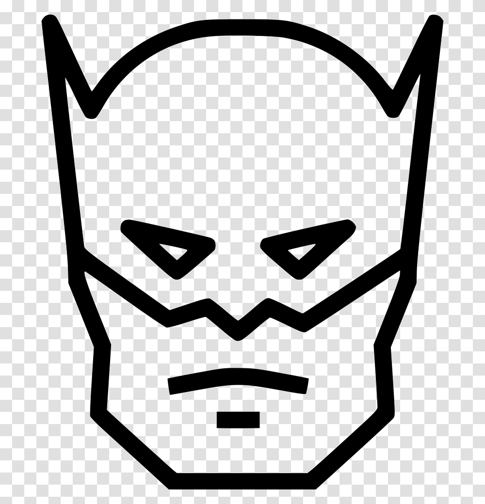 Batman Humanoid Superhero Emoticon Hero Hitam Putih, Label, Stencil, Logo Transparent Png