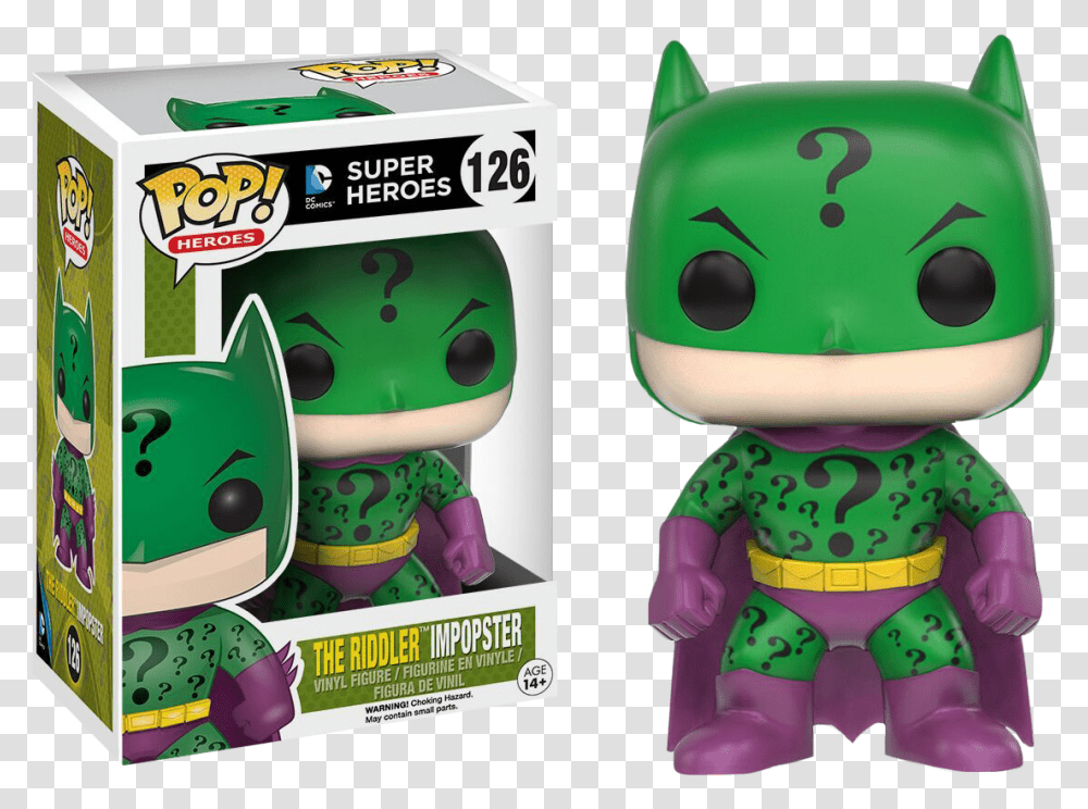 Batman Impopster Funko Pop, Green, Toy Transparent Png