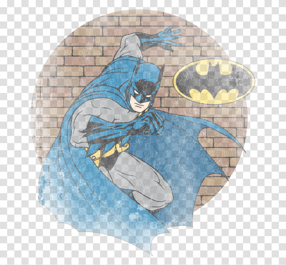 Batman In The Spotlight Menquots Regular Fit T Shirt Batman, Poster, Advertisement, Person Transparent Png