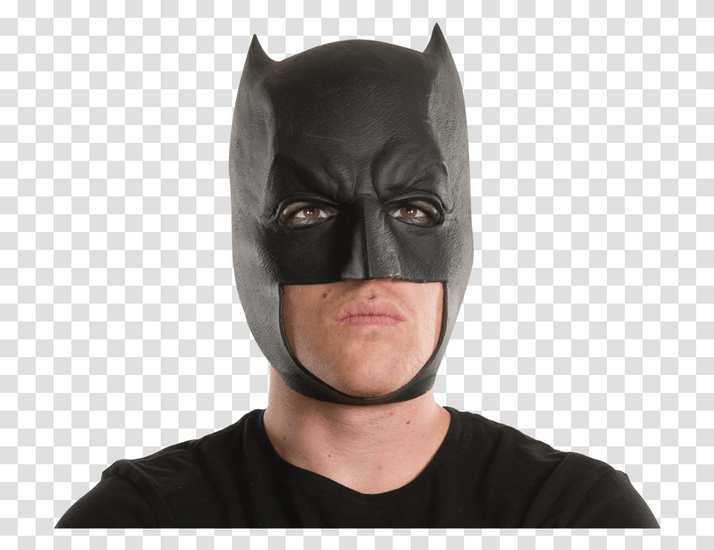 Batman Latex Mask Costume Superhero Wish Masque Batman, Person, Human, Apparel Transparent Png