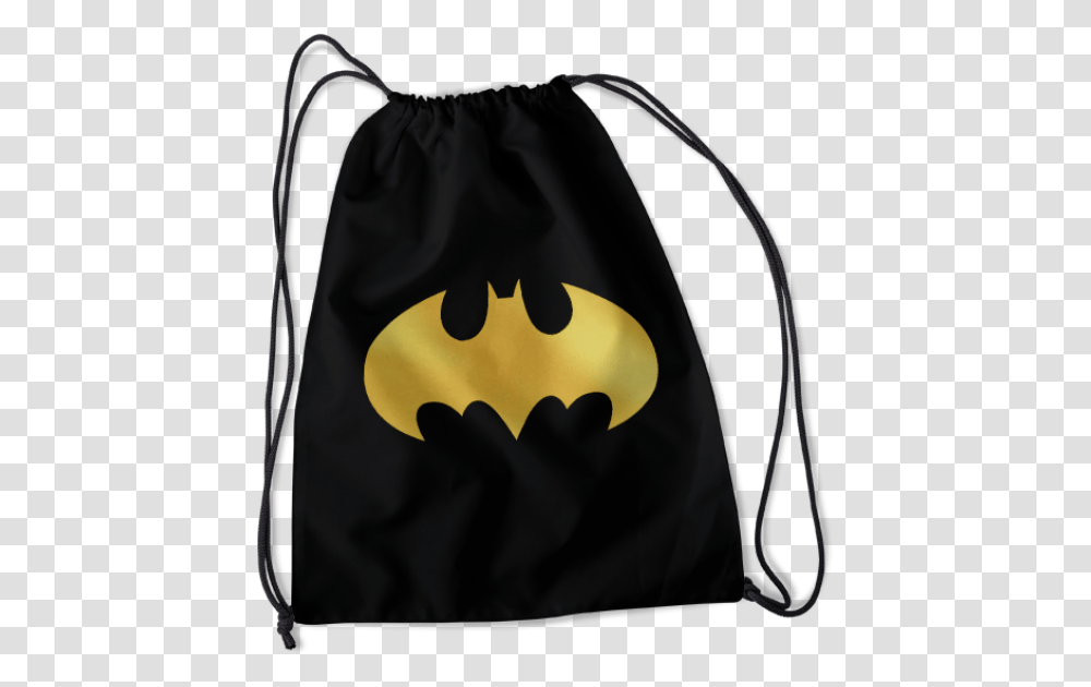 Batman Logo Printed Drawsting Bags Pictures Of, Symbol, Backpack Transparent Png