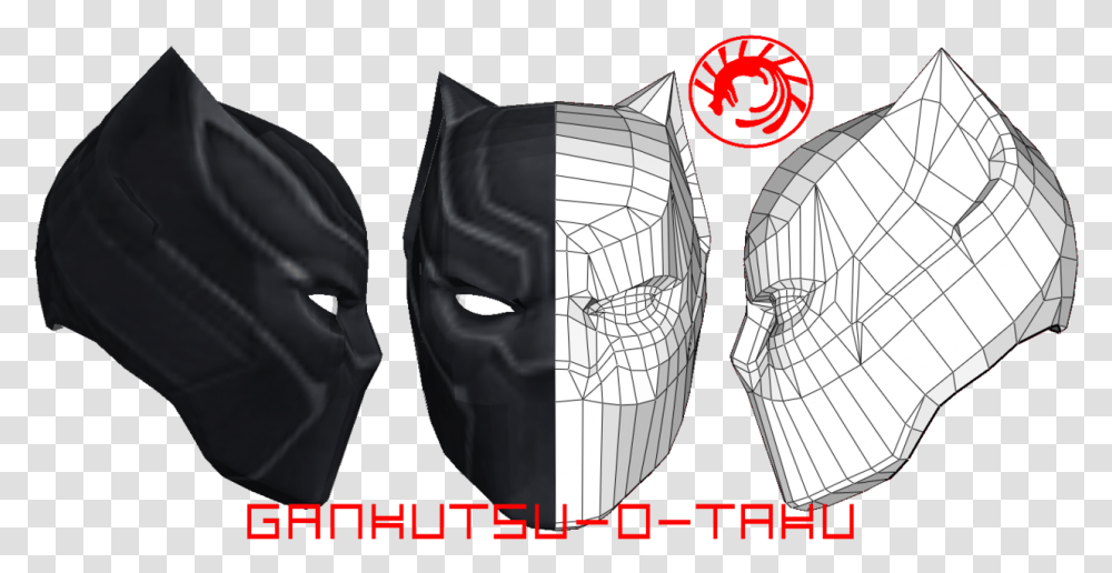 Batman Mask Template Pepakura Mask Pepakura Transparent Png