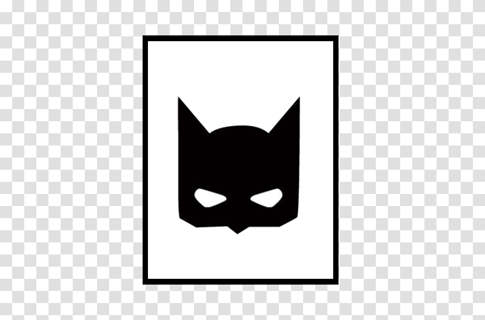 Batman Mask Wall Print Mini Sesame, Logo, Trademark, Stencil Transparent Png