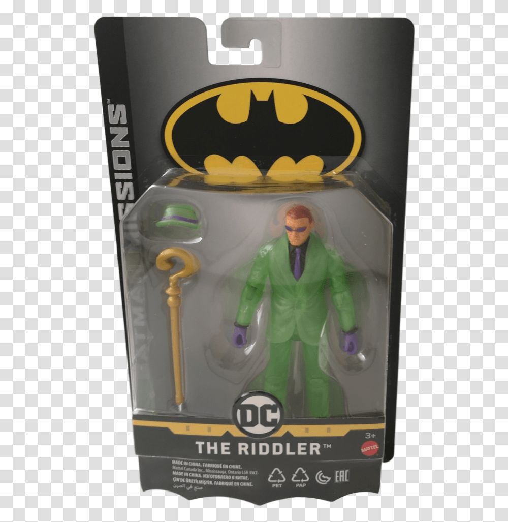 Batman Missions Riddler Figure, Coat, Apparel, Person Transparent Png