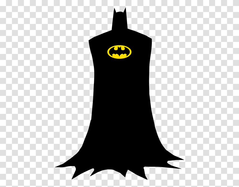 Batman Silhouette Free Clipart, Pac Man, Moon, Outer Space, Night Transparent Png