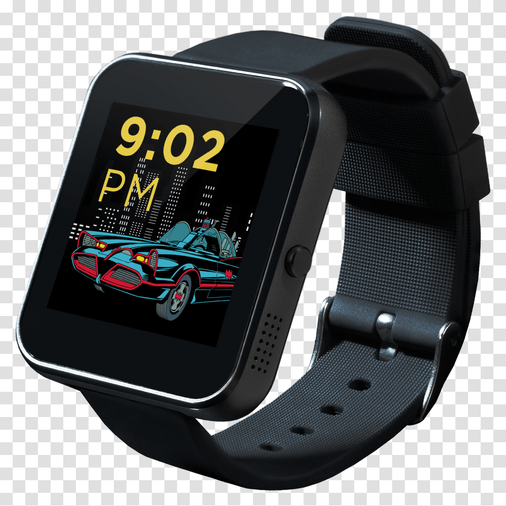 Batman Smartwatch, Wristwatch, Digital Watch, Car, Vehicle Transparent Png