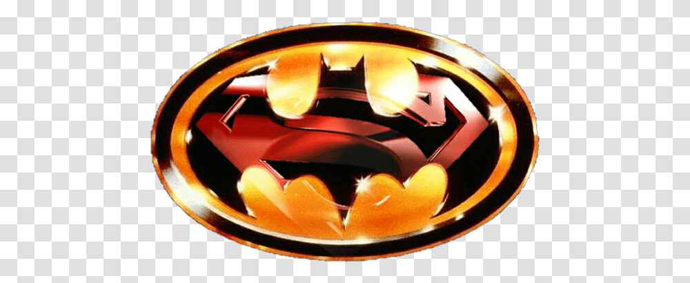 Batman Superman Logo Superman And Batman Logo, Helmet, Clothing, Apparel, Symbol Transparent Png