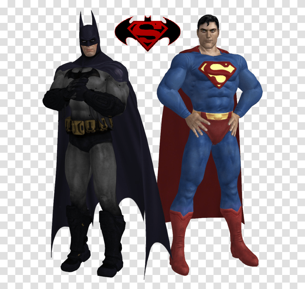Batman Superman Superman And Batman, Person, Human, Apparel Transparent Png