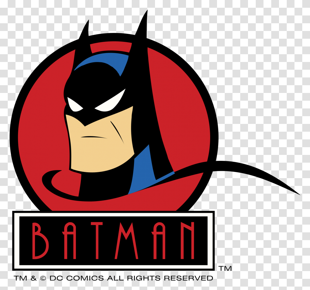 Batman The Animated Series Logo & Svg Vector Black Batman Logo, Label, Text, Poster, Advertisement Transparent Png
