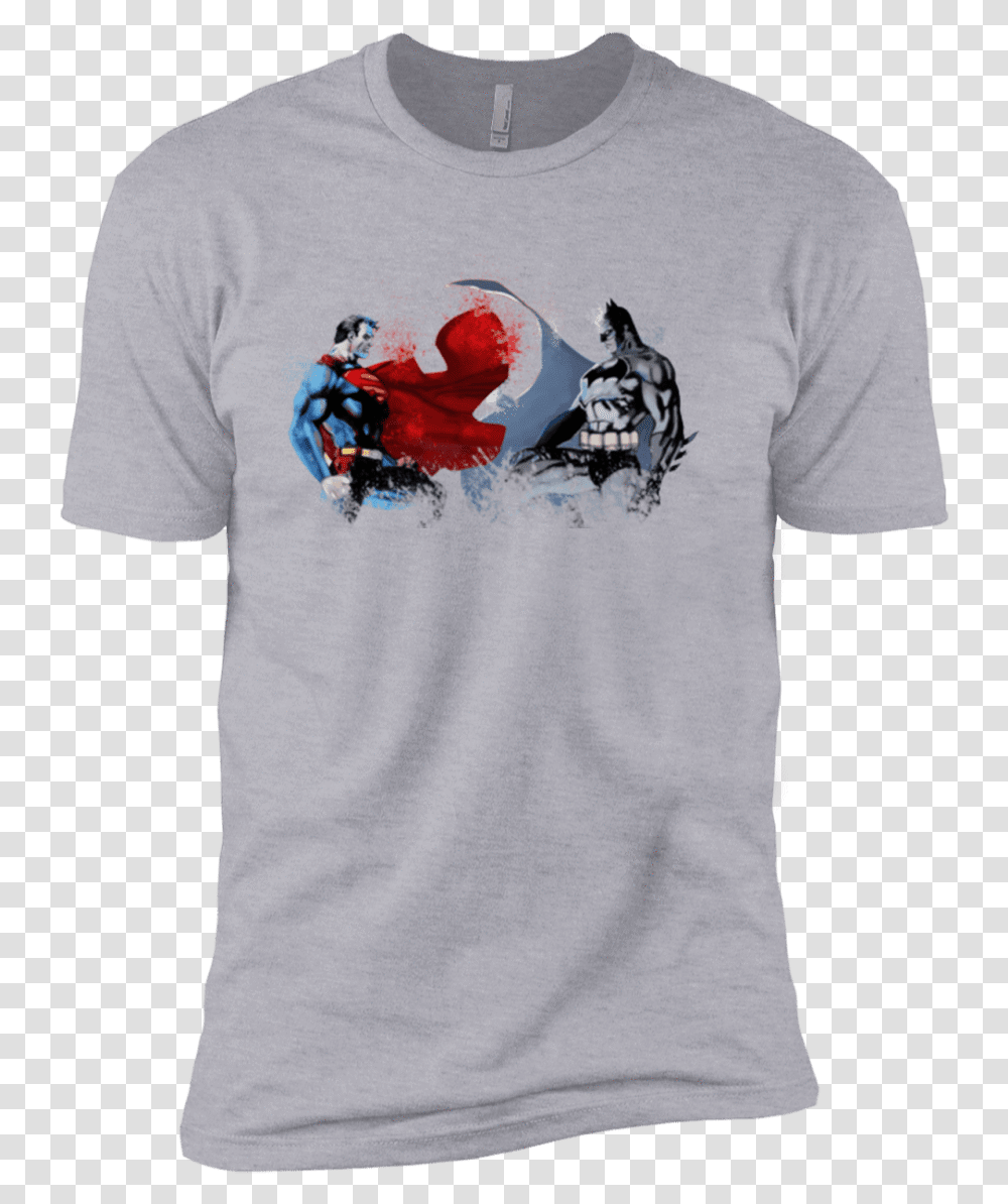 Batman Vs Superman Boys Premium T Shirt T Shirt, Apparel, T-Shirt, Person Transparent Png