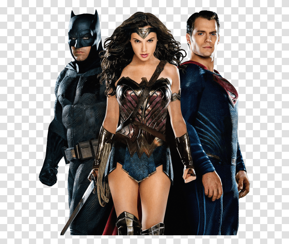 Batman Vs Superman Picture Wonder Woman And Spiderman And Superman, Person, Costume, Sunglasses Transparent Png