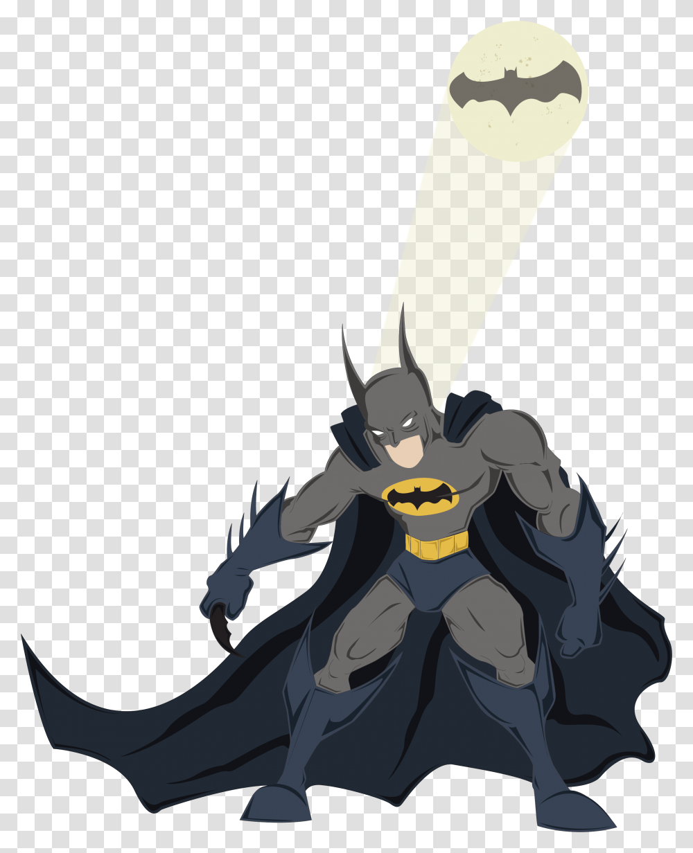 Batmancartoonfictional Leagueblack Artstylecostume Batman Kid Cartoon Transparent Png