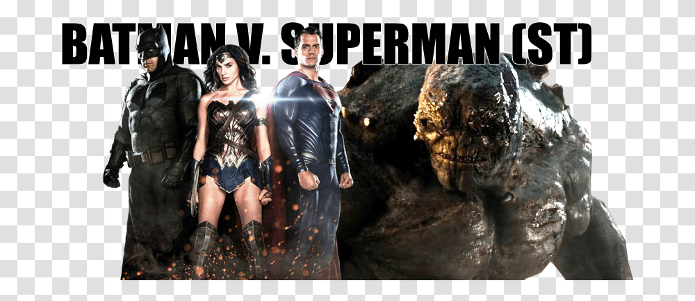 Batmanvsuperman Batman Superman Wonder Woman, Person, Female, Spandex, Latex Clothing Transparent Png