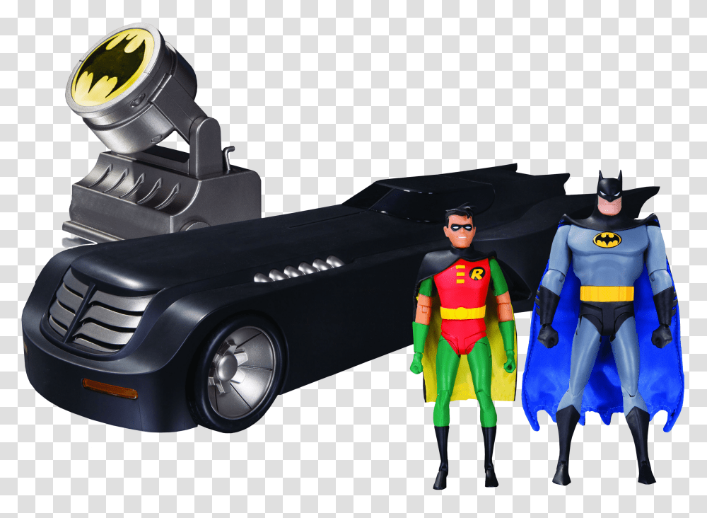 Batmobile Deluxe Action Figure Set Batmobile Dc Collectibles Batman The Animated Series Transparent Png