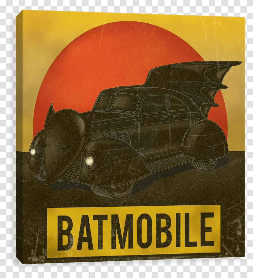 Batmobile Vintage Car, Advertisement, Poster, Flyer, Paper Transparent Png