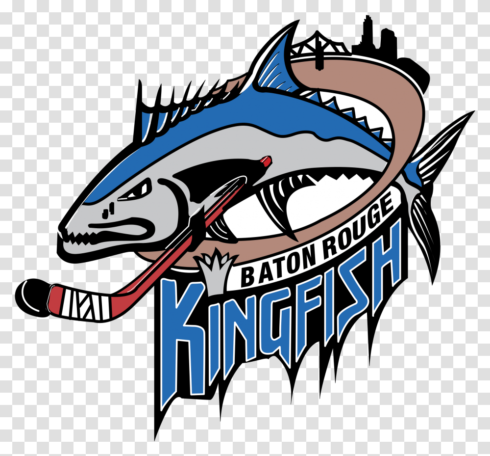 Baton Rouge Kingfish Logo, Sea Life, Animal, Mammal, Dolphin Transparent Png
