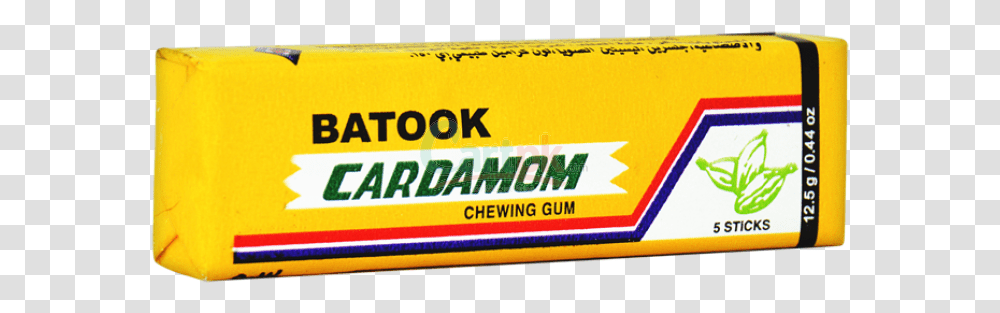 Batook Cardamom Chewing Gum General Supply, Label, Weapon, Weaponry Transparent Png