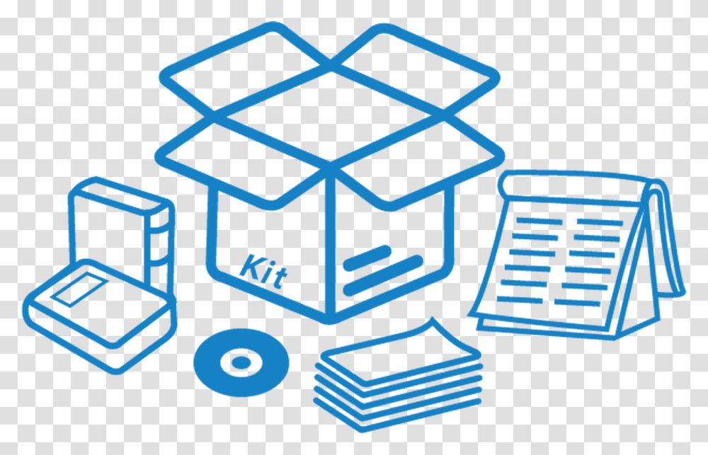 Battelle Developmental Inventory Spanish Screener Kit Box Thin Line Icon, Recycling Symbol Transparent Png