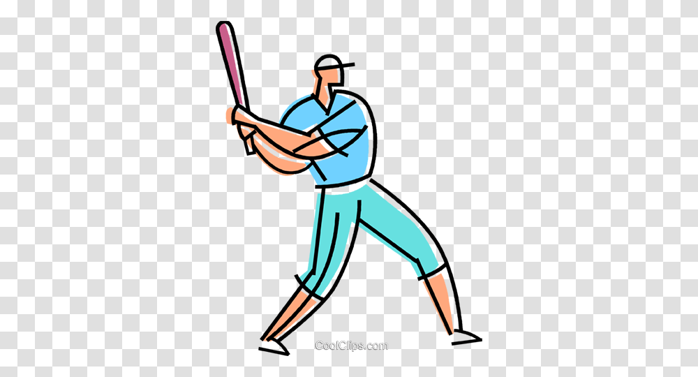 Batter Ready For The Pitch Royalty Free Vector Clip Art, Sport, Outdoors, Cricket, Team Sport Transparent Png
