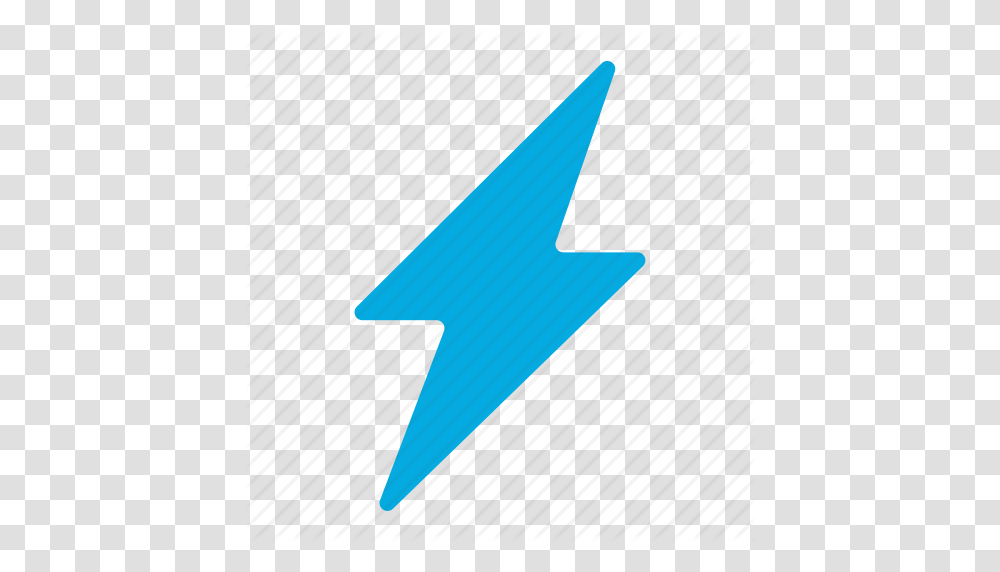 Battery Blue Thunder Level Lightning Power Thunder Up Icon, Star Symbol Transparent Png