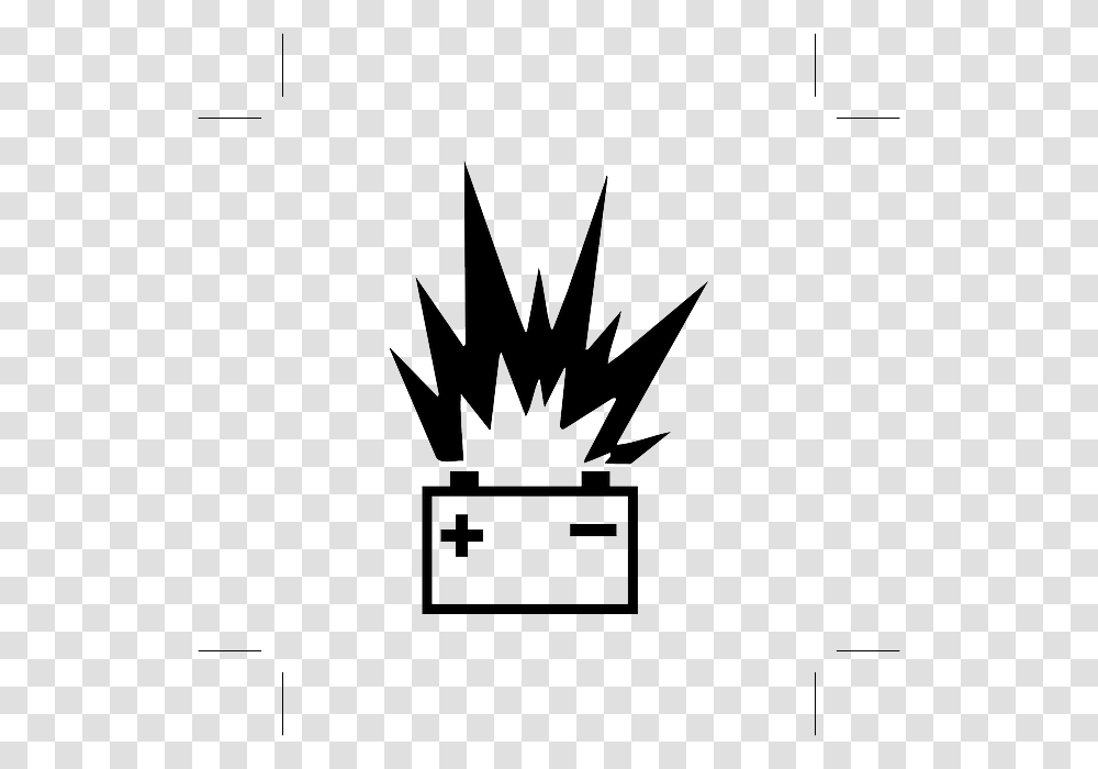 Battery Exploding Icon, First Aid, Stencil Transparent Png