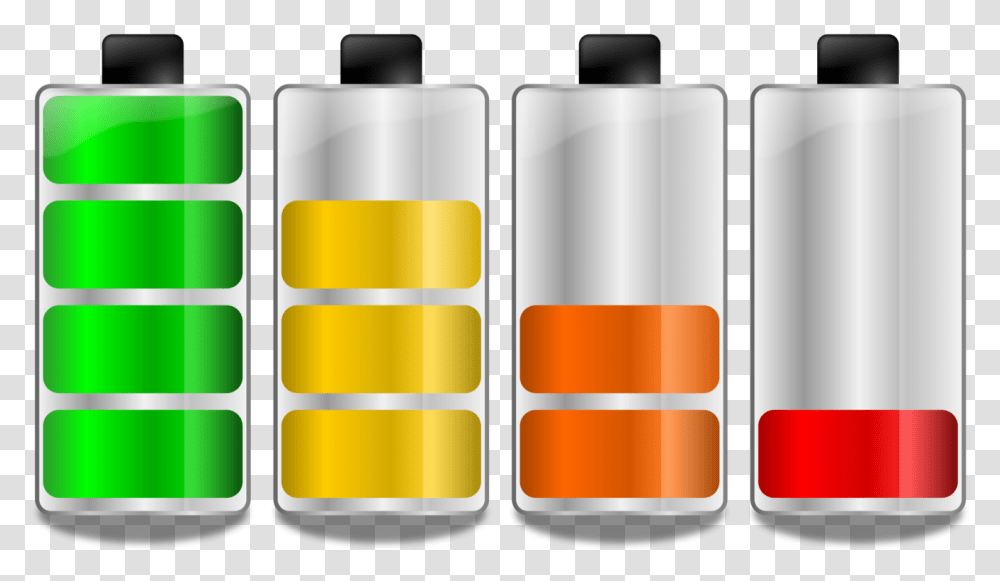 Battery Levels, Glass, Cylinder, Medication, Lager Transparent Png