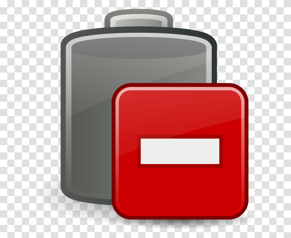 Battery Missing Lithium Clipart, Bottle, First Aid, Mailbox, Letterbox Transparent Png