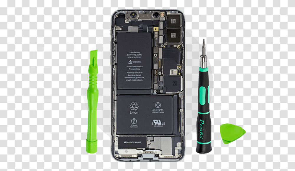 Battery On Iphone X, Mobile Phone, Electronics, Cell Phone, Adapter Transparent Png