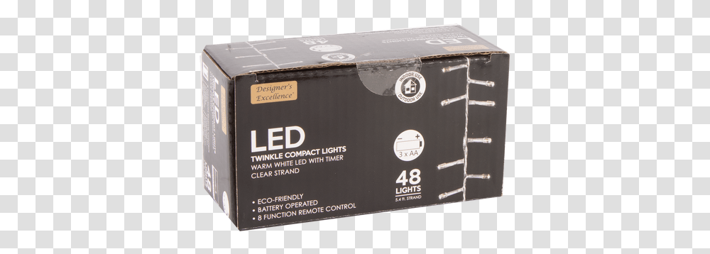 Battery Operated Led String Lights Diode, Box, Cardboard, Carton, Text Transparent Png