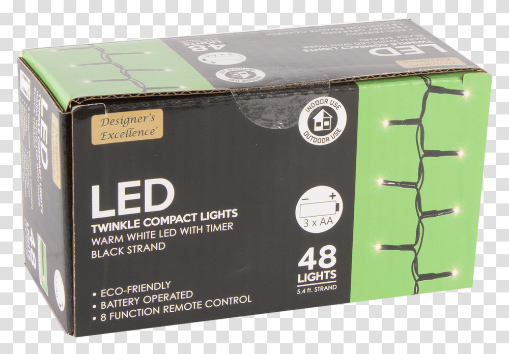 Battery Operated Led String Lights Direct Export Company Excellence, Box, Cardboard, Carton, Adapter Transparent Png