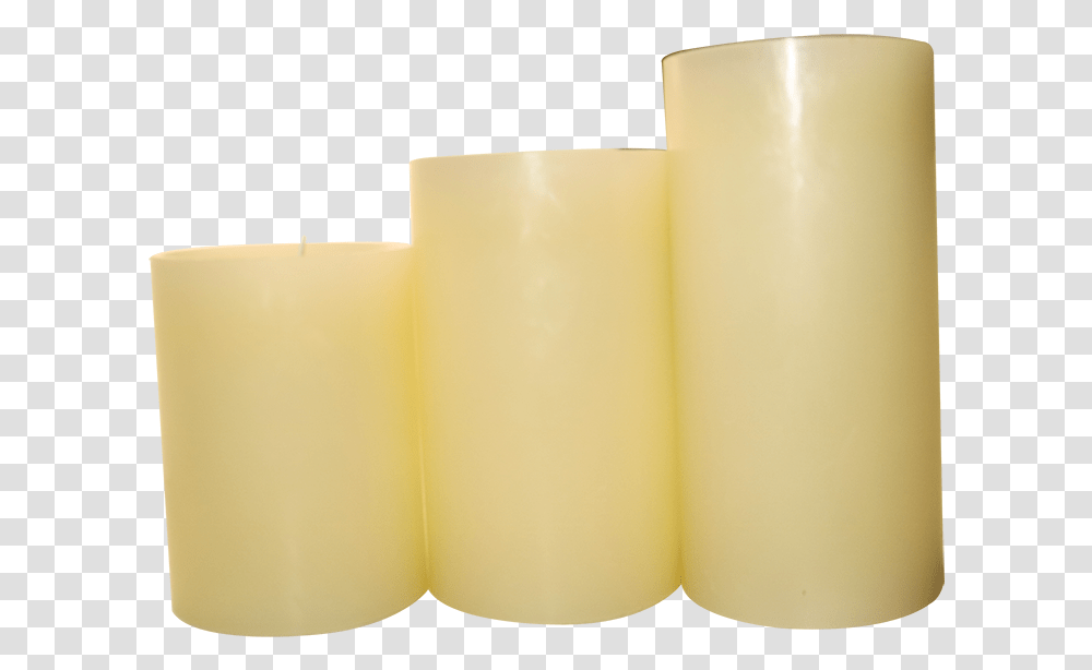 Battery Powered Led Slim Pillar Wax Candles Flameless Candle, Cylinder Transparent Png
